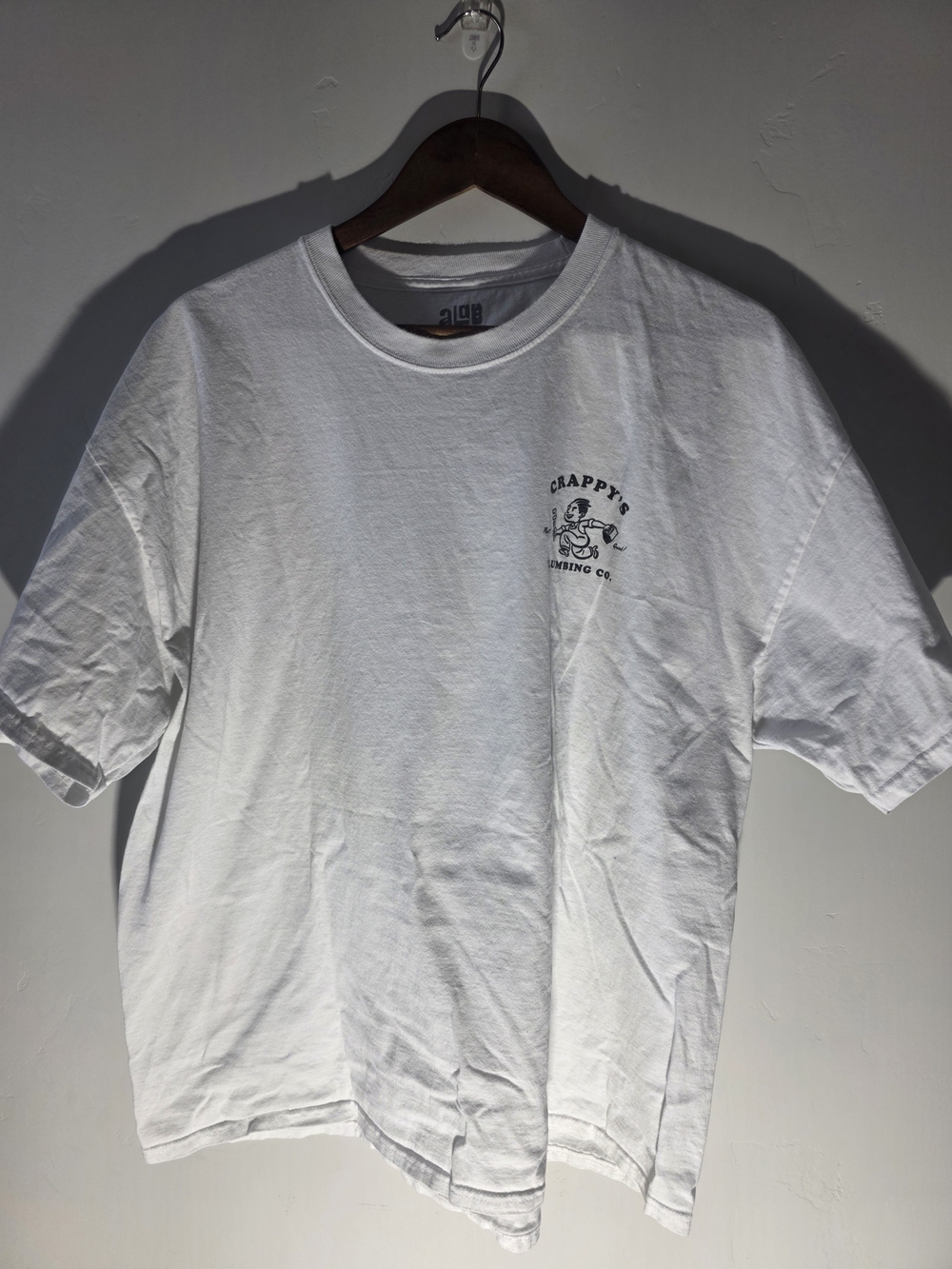 Crappy's Brewing Co. White Short Sleeve Logo Tee